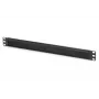 DIGITUS 1U kabeļu suku pārvaldības panelis 44x483x11 mm, sukas izmērs 27x423 mm, krāsa melna (RAL 9005)