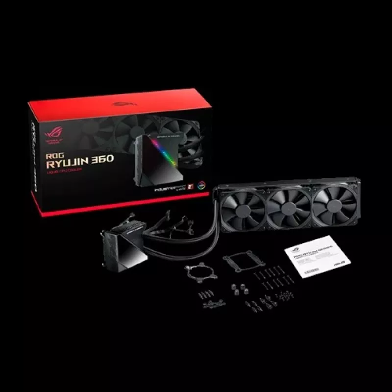 ASUS ROG RYUJIN 360 procesora universāls šķidruma dzesētājs 12 cm melns 1 gab.