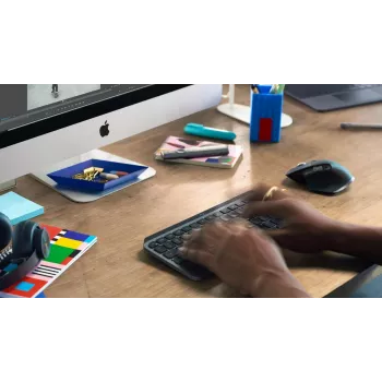 LOGITECH MX Keys Mini minimālistiska bezvadu apgaismota tastatūra - grafīts - QWERTY US/starptautiskā