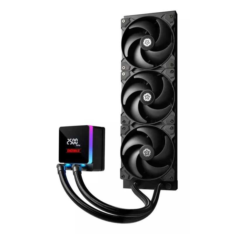 Šķidruma dzesēšanas komplekts ENERMAX ELC-LTXTR360 ar 120 mm ventilatoriem, 360 mm radiatoru