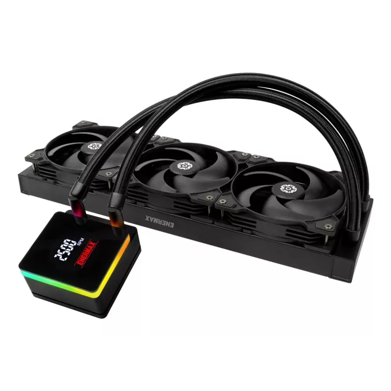 Šķidruma dzesēšanas komplekts ENERMAX ELC-LTXTR360 ar 120 mm ventilatoriem, 360 mm radiatoru