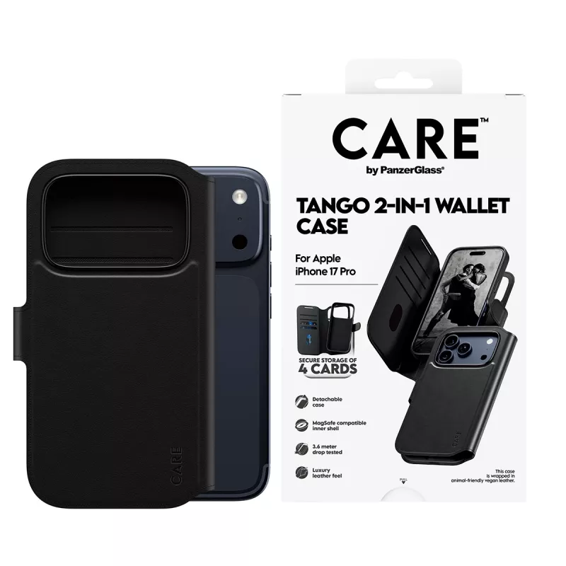 PanzerGlass CARE™ by ® Tango 2-in-1 Wallet Case w. MagSafe iPhone 17 Pro