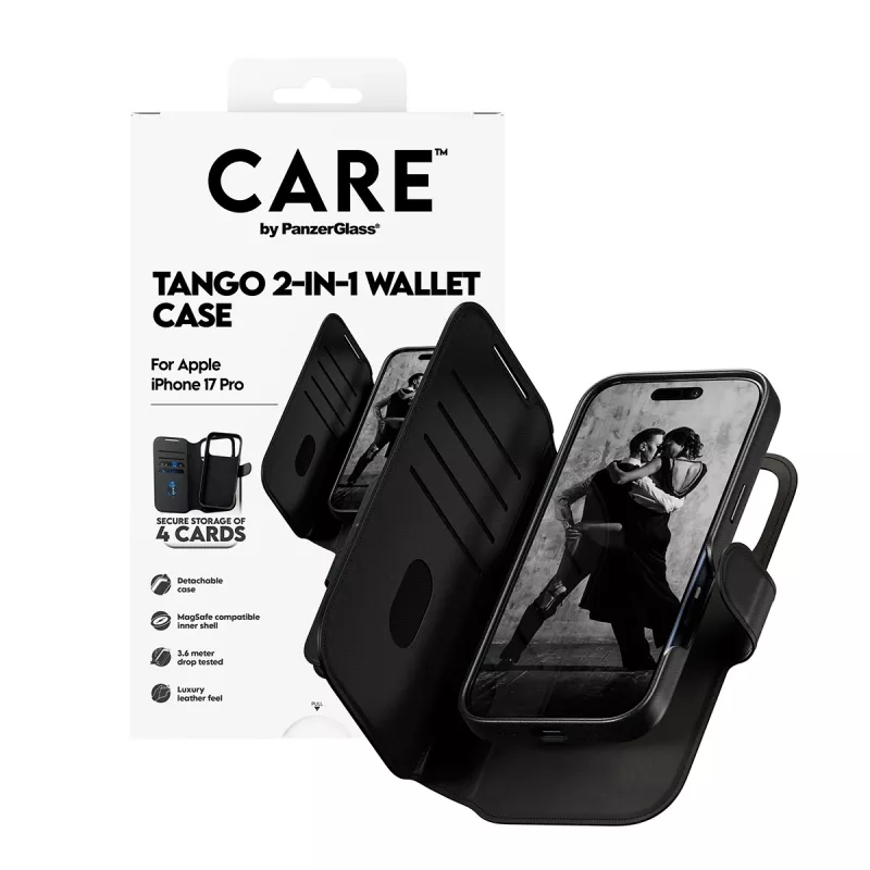 PanzerGlass CARE™ by ® Tango 2-in-1 Wallet Case w. MagSafe iPhone 17 Pro