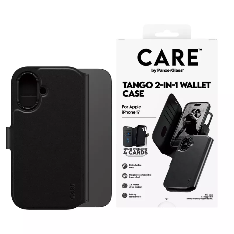 PanzerGlass CARE™ by ® Tango 2-in-1 maciņš-maciņš ar MagSafe iPhone 17