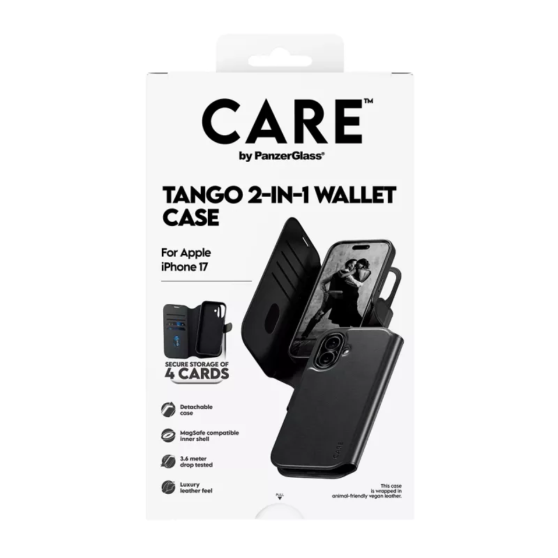 PanzerGlass CARE™ by ® Tango 2-in-1 maciņš-maciņš ar MagSafe iPhone 17