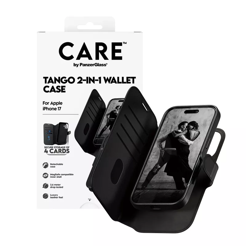 PanzerGlass CARE™ by ® Tango 2-in-1 maciņš-maciņš ar MagSafe iPhone 17