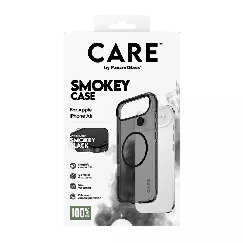 PanzerGlass CARE™ by ® Urban Explorer Case Smokey w. Melns MagSafe iPhone Air