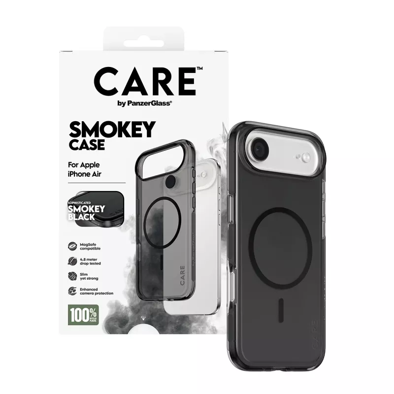 PanzerGlass CARE™ by ® Urban Explorer Case Smokey w. Melns MagSafe iPhone Air