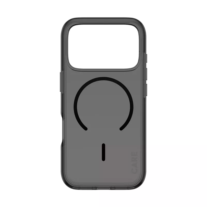 Aizsargapvalks PanzerGlass CARE™ Urban Explorer Smokey ar melnu MagSafe, paredzēts iPhone 17 Pro (TPU, melna)