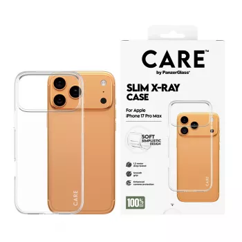 Aizsargājošs mīksts vāciņš PanzerGlass CARE moderns vāciņš caurspīdīgs X-Ray, paredzēts iPhone 17 Pro Max