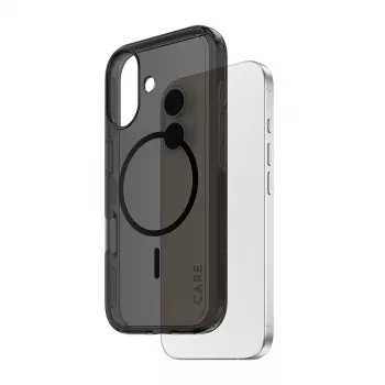 PanzerGlass CARE™ by ® Urban Explorer Case Smokey w. Melns MagSafe iPhone 17