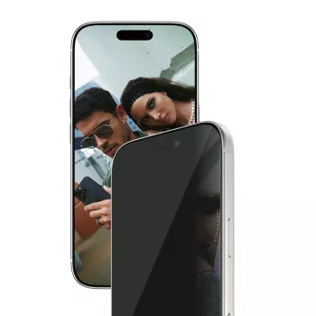 PanzerGlass SAFE. by ® 2 virzienu privātuma ekrāna aizsargs iPhone 17 Pro | Īpaši plata piemērotība ar EasyAligner