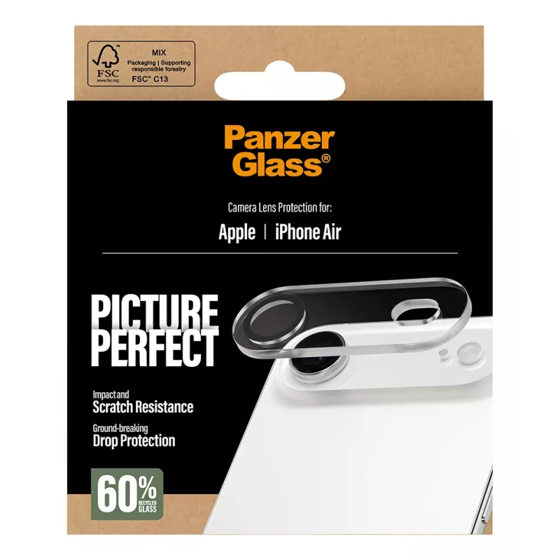 Kameras objektīva aizsargs PanzerGlass iPhone Air Scratch Shock Resistant