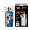 Ekrāna aizsardzības komplekts PanzerGlass CARE 3-in-1 Flagship Explorer iPhone 17 Pro — rūdītais stikls, PET, silikons, caurspīdīgs