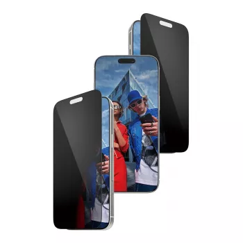 Ekrāna aizsargs PanzerGlass 2-Way Privacy iPhone 17 Pro Max — Rūdītais stikls, Īpaši plašs pārklājums, FASTFIT