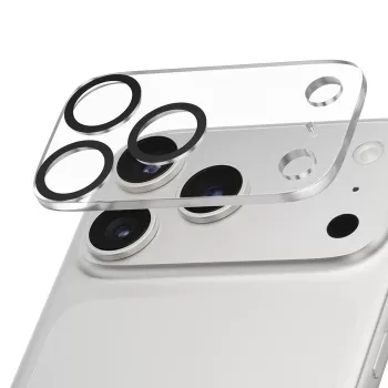 Kameras objektīva aizsargs PanzerGlass iPhone 17 Pro Max pret skrāpējumiem un triecieniem izturīgs