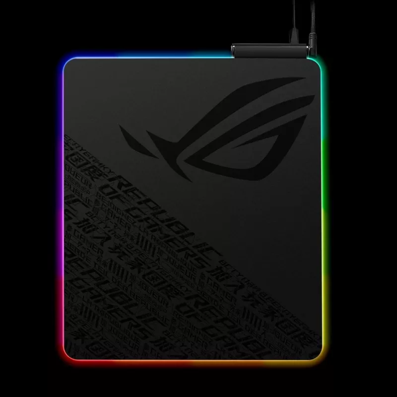 ASUS ROG Balteus Qi spēļu peļu paliktnis melns