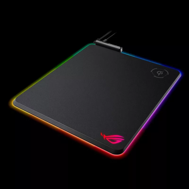 ASUS ROG Balteus Qi spēļu peļu paliktnis melns
