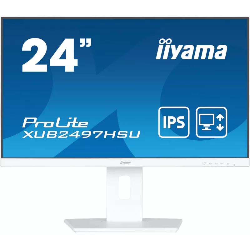 iiyama ProLite XUB2497HSU-W2 datora monitors 60.5 cm (23.8 colli) 1920 x 1080 pikseļi Full HD LED Balts