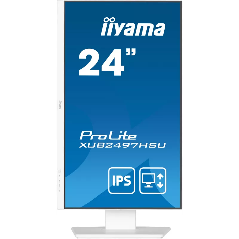 iiyama ProLite XUB2497HSU-W2 datora monitors 60.5 cm (23.8 colli) 1920 x 1080 pikseļi Full HD LED Balts