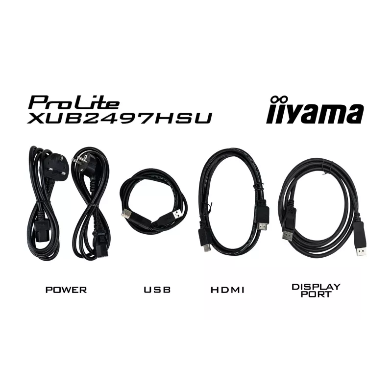 iiyama ProLite XUB2497HSU-W2 datora monitors 60.5 cm (23.8 colli) 1920 x 1080 pikseļi Full HD LED Balts