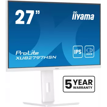 iiyama ProLite XUB2797HSN-W2 datora monitors 68.6 cm (27 collas) 1920 x 1080 pikseļi Full HD LED Balts