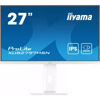 iiyama ProLite XUB2797HSN-W2 datora monitors 68.6 cm (27 collas) 1920 x 1080 pikseļi Full HD LED Balts