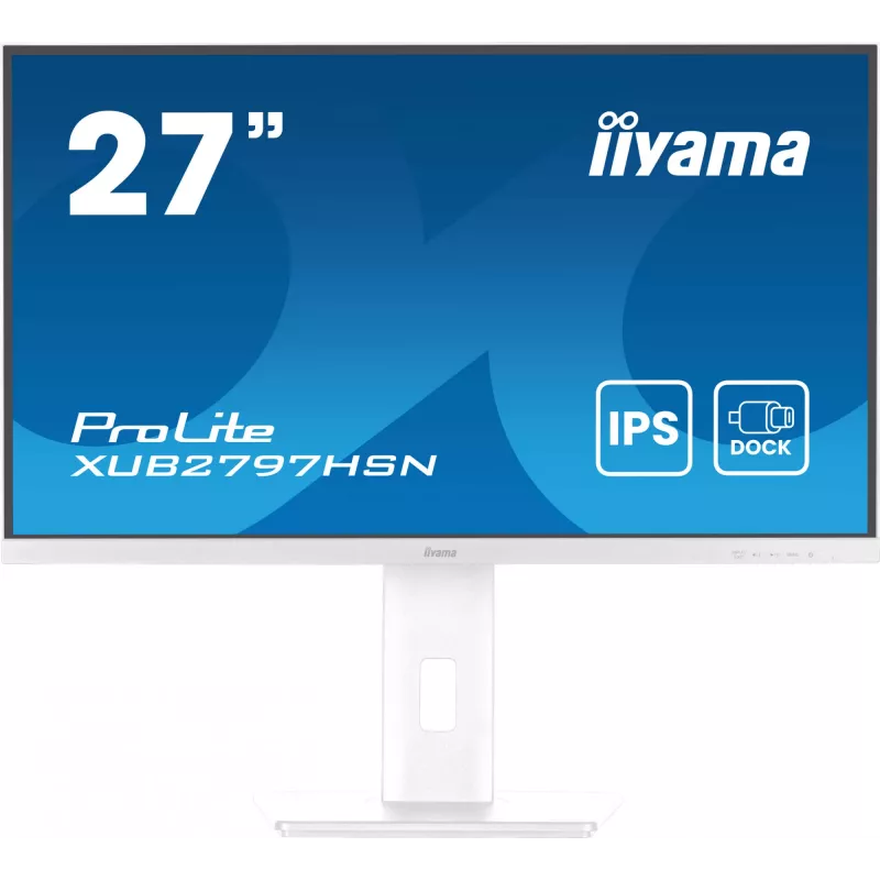 iiyama ProLite XUB2797HSN-W2 datora monitors 68.6 cm (27 collas) 1920 x 1080 pikseļi Full HD LED Balts