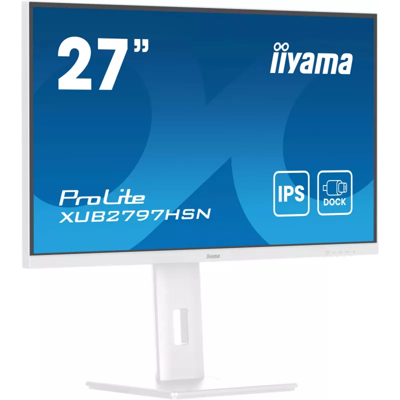 iiyama ProLite XUB2797HSN-W2 datora monitors 68.6 cm (27 collas) 1920 x 1080 pikseļi Full HD LED Balts