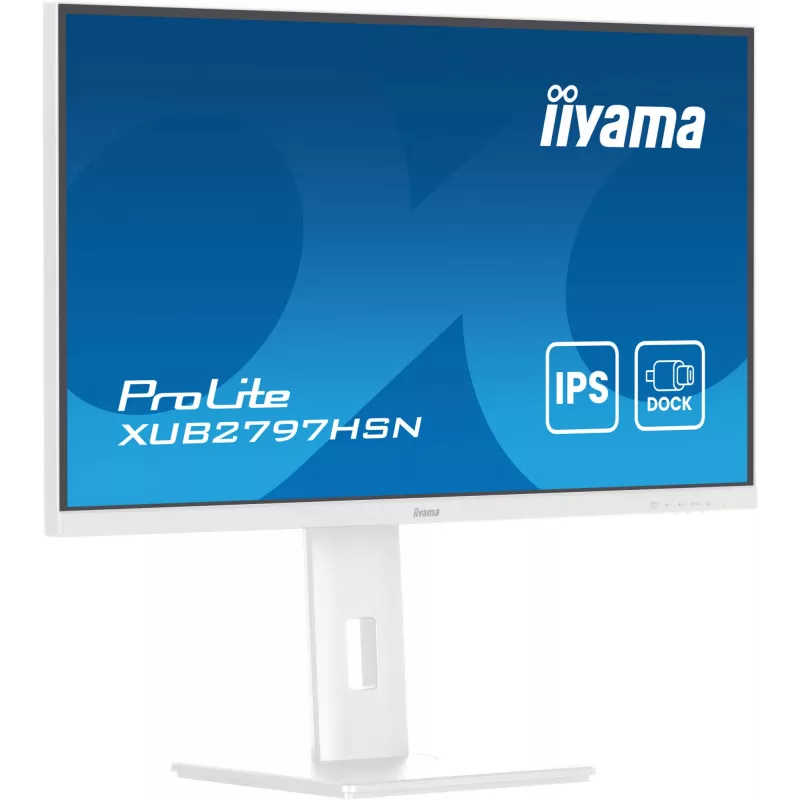 iiyama ProLite XUB2797HSN-W2 datora monitors 68.6 cm (27 collas) 1920 x 1080 pikseļi Full HD LED Balts