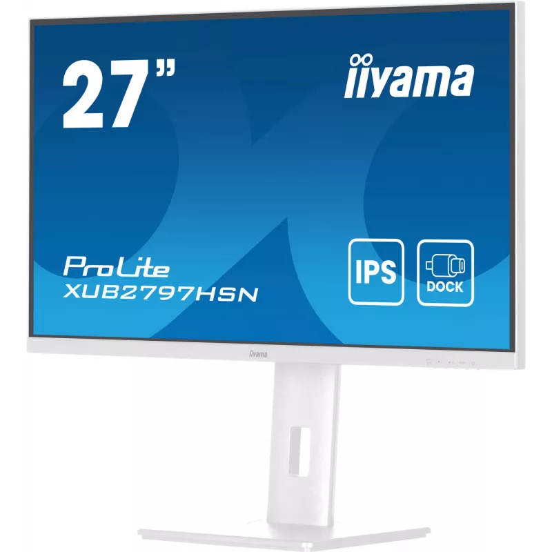 iiyama ProLite XUB2797HSN-W2 datora monitors 68.6 cm (27 collas) 1920 x 1080 pikseļi Full HD LED Balts