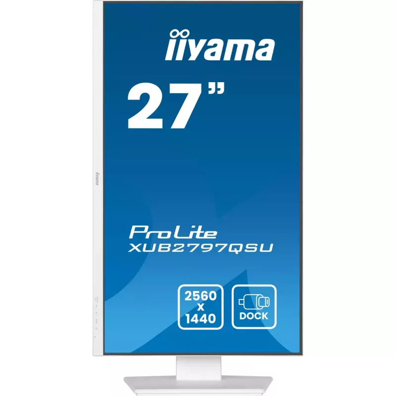 iiyama ProLite XUB2797QSU-W2 datora monitors 68,6 cm (27 colli) 2560 x 1440 pikseļi Quad HD LED Balts