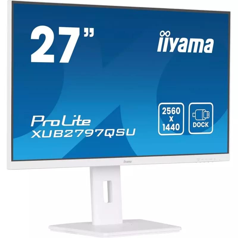 iiyama ProLite XUB2797QSU-W2 datora monitors 68,6 cm (27 colli) 2560 x 1440 pikseļi Quad HD LED Balts