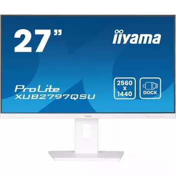iiyama ProLite XUB2797QSU-W2 datora monitors 68,6 cm (27 colli) 2560 x 1440 pikseļi Quad HD LED Balts