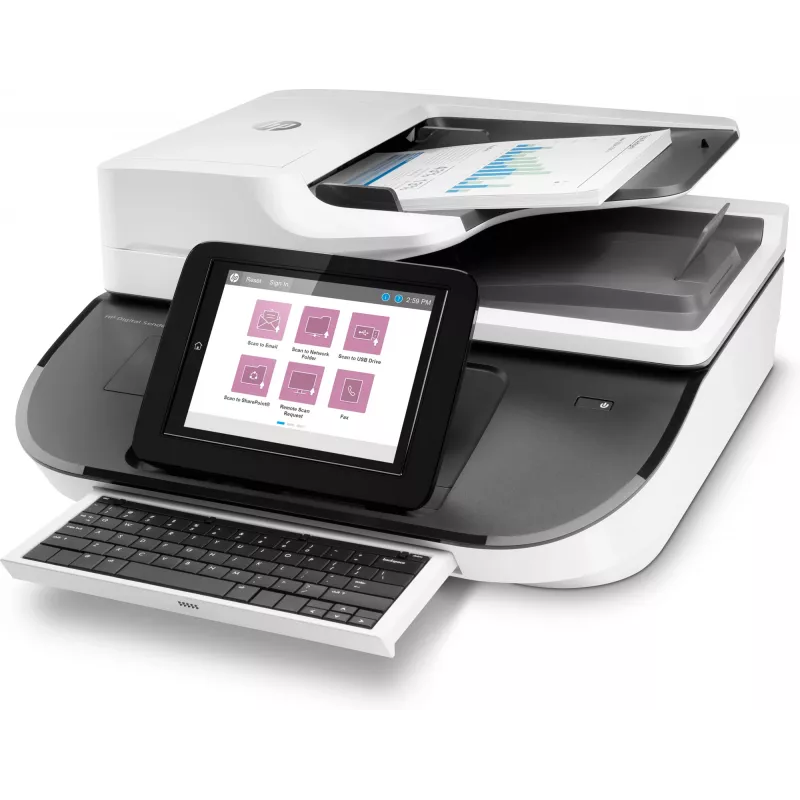 HP Flow 8500 fn2 plakanvirsmas un ADF skeneris 600 x 600 DPI
