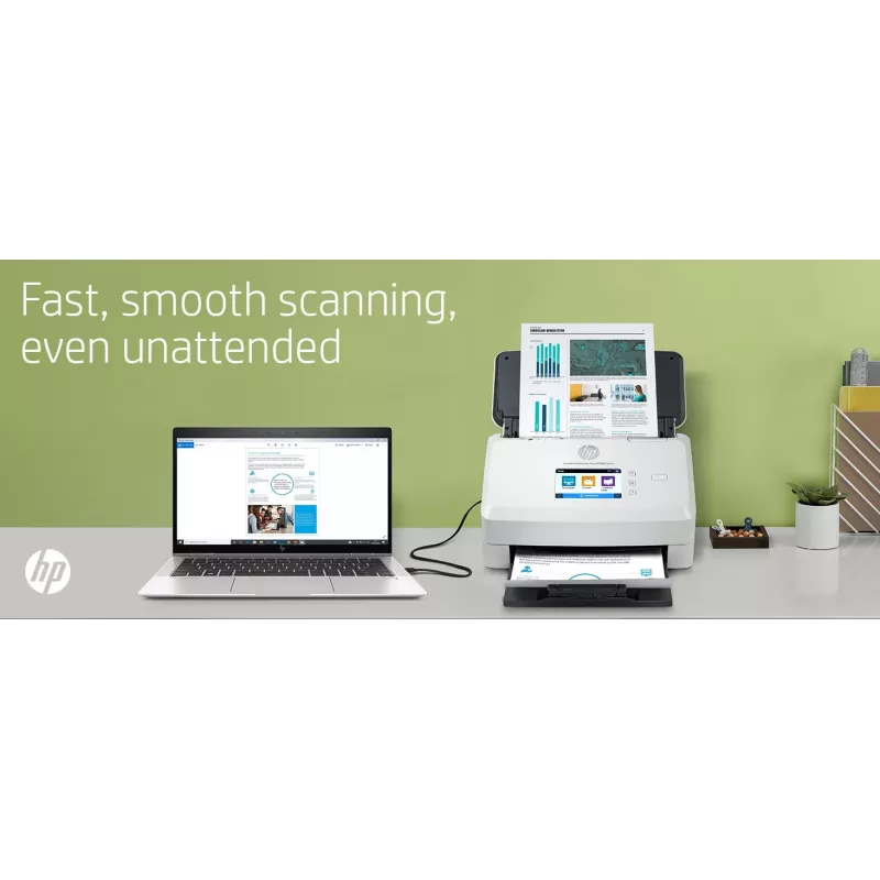 HP Scanjet Enterprise Flow N7000 lokšņu padeves skeneris 600 x 600 DPI A4 Balts