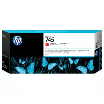 HP 745 300 ml DesignJet hromatiski sarkana tintes kasetne
