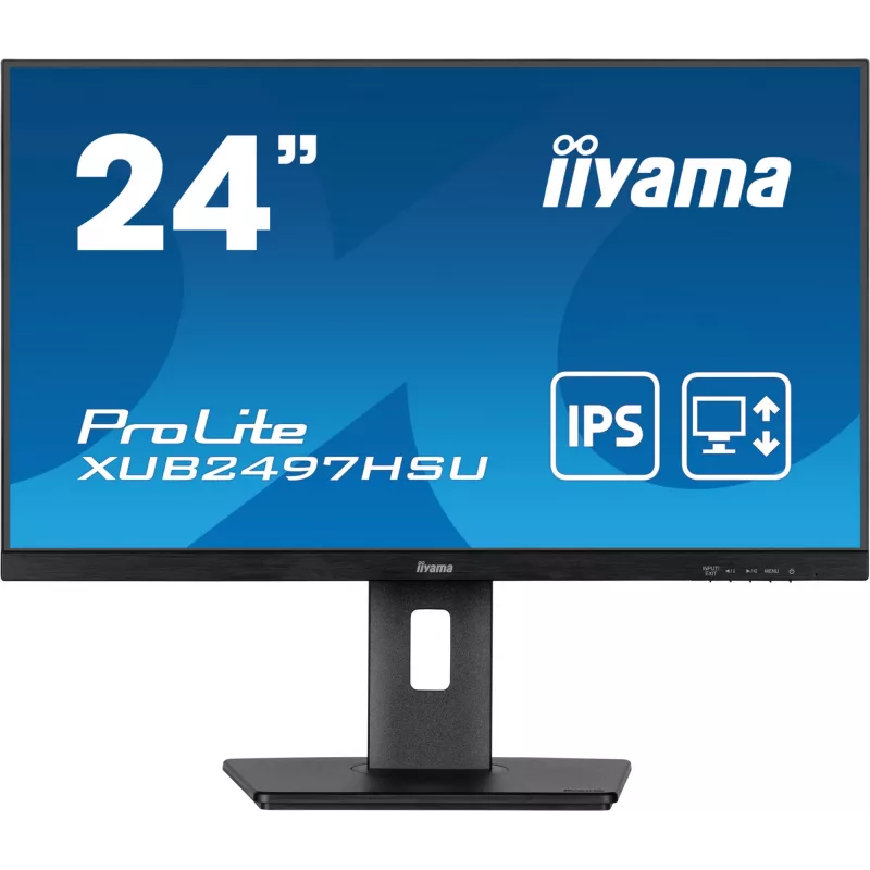 iiyama XUB2497HSU-B2 datora monitors 60.5 cm (23.8 collas) 1920 x 1080 pikseļi Full HD LED Melns
