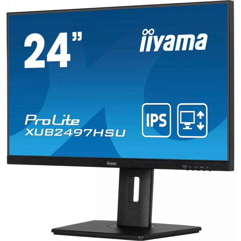 iiyama XUB2497HSU-B2 datora monitors 60.5 cm (23.8 collas) 1920 x 1080 pikseļi Full HD LED Melns