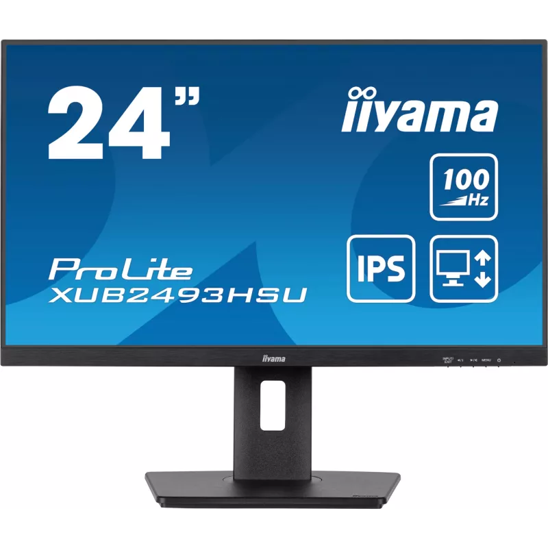 iiyama XUB2493HSU-B7 datora monitors 60.5 cm (23.8 collu) 1920 x 1080 pikseļi Full HD LED Melns