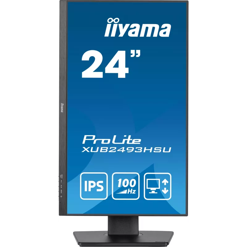 iiyama XUB2493HSU-B7 datora monitors 60.5 cm (23.8 collu) 1920 x 1080 pikseļi Full HD LED Melns