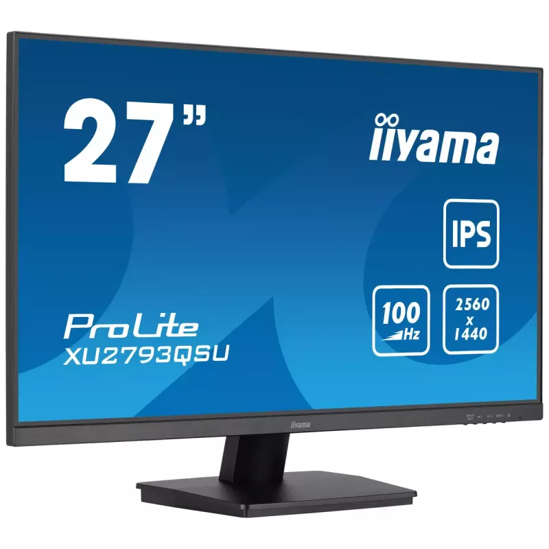 iiyama ProLite XU2793QSU-B7 datora monitors 68.6 cm (27 colli) 2560 x 1440 pikseļi Quad HD LED Melns