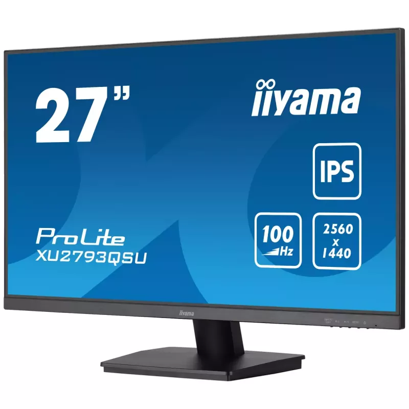 iiyama ProLite XU2793QSU-B7 datora monitors 68.6 cm (27 colli) 2560 x 1440 pikseļi Quad HD LED Melns