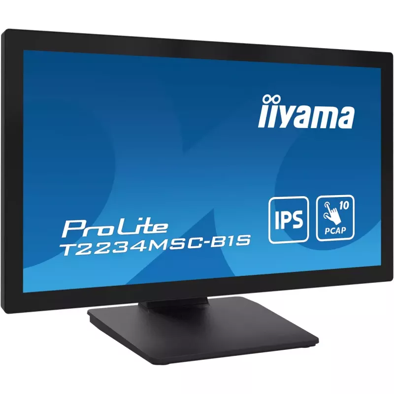 iiyama ProLite T2234MSC-B1S datora monitors 54,6 cm (21,5 collu) 1920 x 1080 pikseļi Full HD skārienekrāns Melns