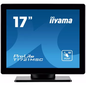 iiyama ProLite T1721MSC-B2 datora monitors 43,2 cm (17 collu) 1280 x 1024 pikseļi SXGA LED skārienekrāns Galda virsmai Melns