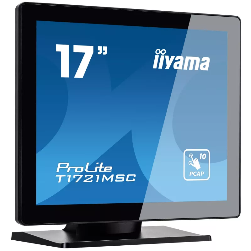 iiyama ProLite T1721MSC-B2 datora monitors 43,2 cm (17 collu) 1280 x 1024 pikseļi SXGA LED skārienekrāns Galda virsmai Melns