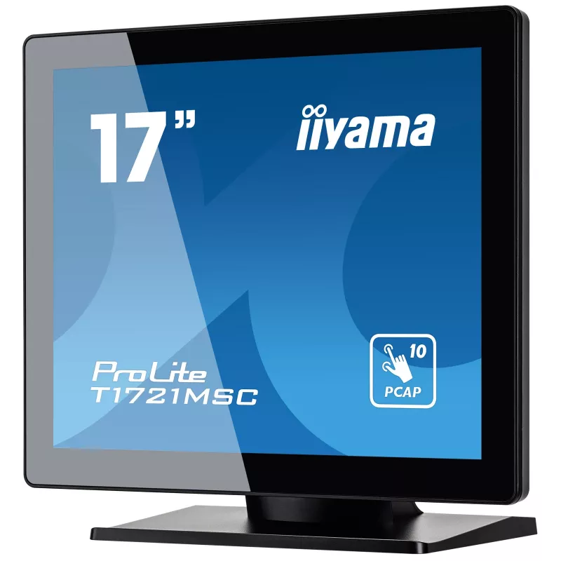 iiyama ProLite T1721MSC-B2 datora monitors 43,2 cm (17 collu) 1280 x 1024 pikseļi SXGA LED skārienekrāns Galda virsmai Melns