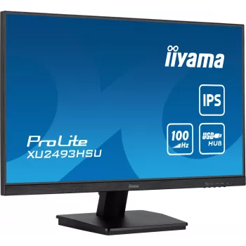 iiyama ProLite XU2493HSU-B7 datora monitors 60.5 cm (23.8 collas) 1920 x 1080 pikseļi Full HD LED Melns