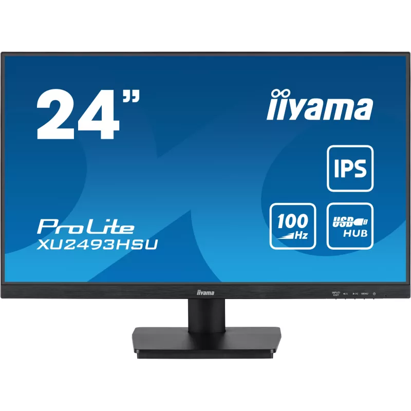 iiyama ProLite XU2493HSU-B7 datora monitors 60.5 cm (23.8 collas) 1920 x 1080 pikseļi Full HD LED Melns