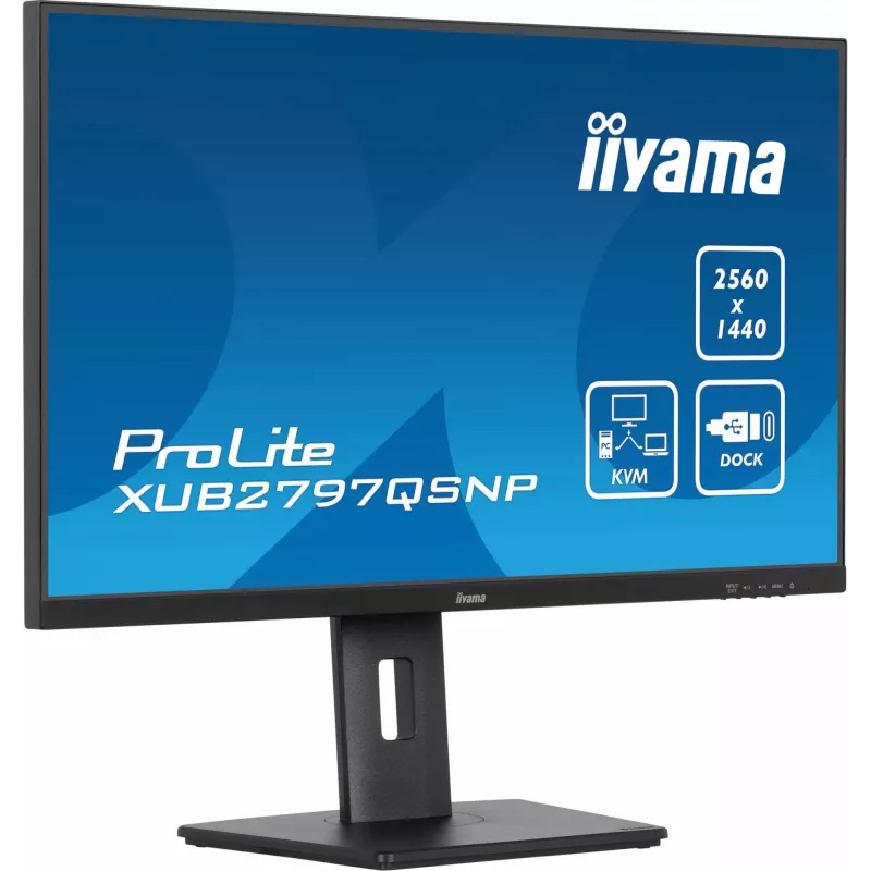 iiyama ProLite XUB2797QSNP-B1 datora monitors 68.6 cm (27 colli) 2560 x 1440 pikseļi Quad HD LED Melns